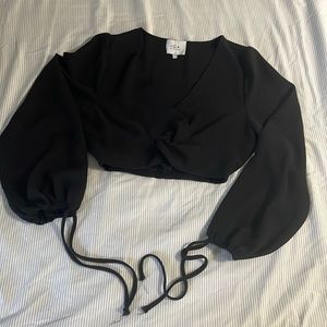 J.O.A. Crop blouse